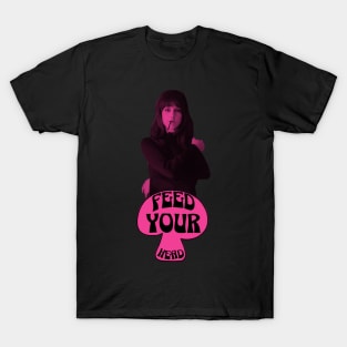 Feed Your Head (Black and Hot Pink) T-Shirt